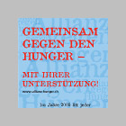 Faltprospekt - Allianz gegen den Hunger